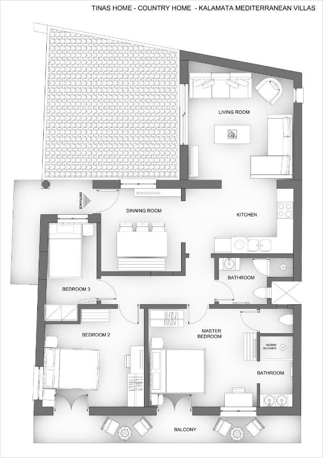 Tinas Home - Kalamata Mediterranean Villas ภายนอก รูปภาพ